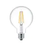 Philips Classic LED Globe E27 Filamento Chiara 95mm 7.2W 806lm - 827 Bianco Molto Caldo | Dimmerabile - Sostitutiva 60W