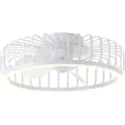 Brilliant Capo Ventilatore Da Soffitto Metallo Plastica Bianca 32W 4200lm - 827-865 CCT | 480mm - Telecomando Dimmerabile