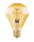 Osram Vintage 1906 LED E27 Pera Filamento Oro 4.5W 420lm - 825 Bianco Molto Caldo | Sostitutiva 40W