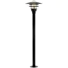 Nordlux Lønstrup 32 Lampada a piedistallo Metallo e Vetro Nero | 320mm - IP44 - Adatto per E27
